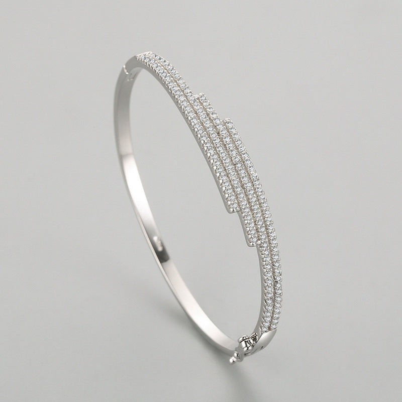 Fashion Line S925 Silver Bracelet For Women