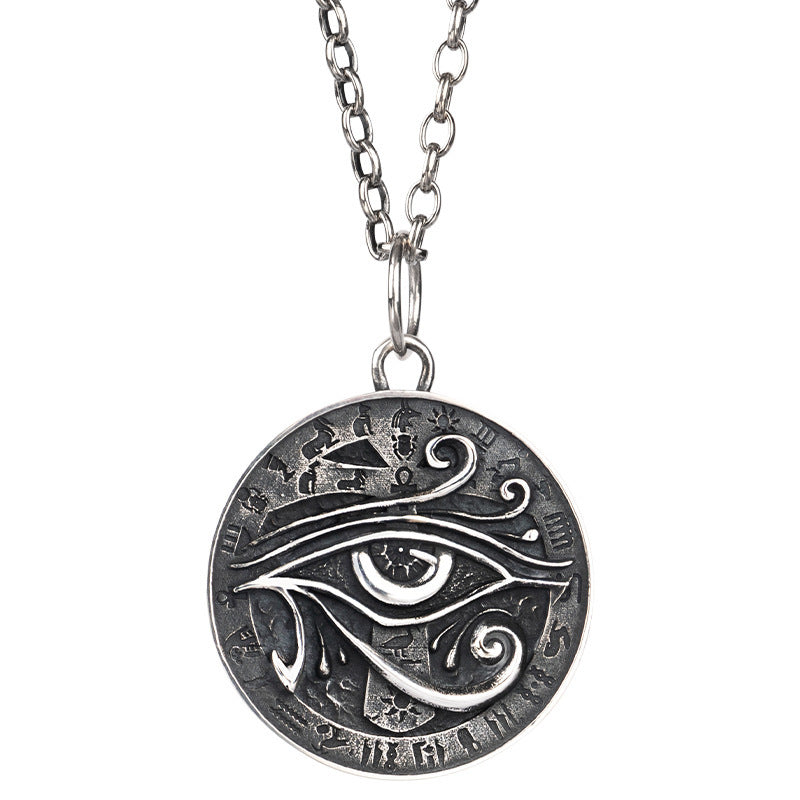 Tears Of The Nile Horus Eyes Silver Necklace