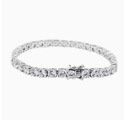 Pulsera de plata esterlina S925 para mujer, moderna y elegante