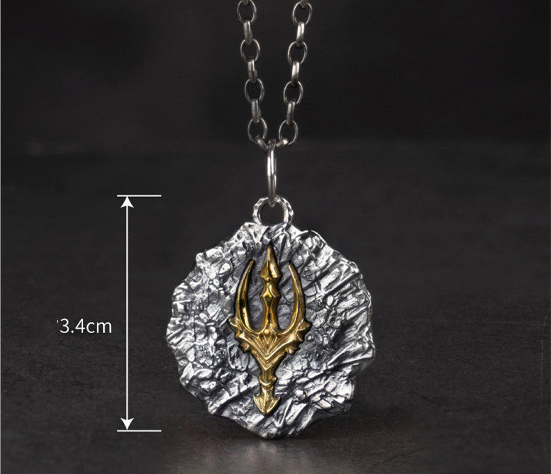 Men's And Women's Stylish Pendant Retro Distressed Short Necklace