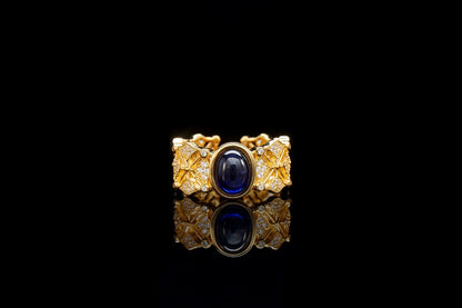 Luxury 925 Silver Plated Sapphire Ring