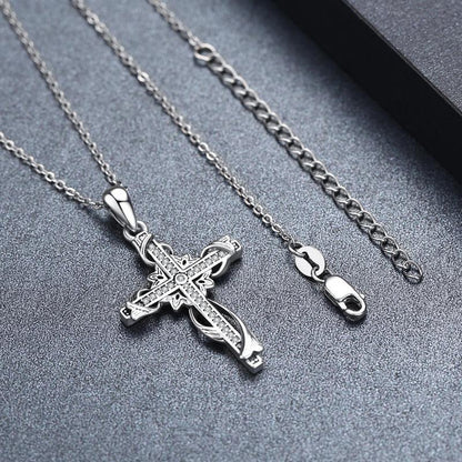 Pendentif croix en argent sterling 925 pour femme, bijoux croix, collier croix